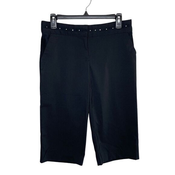 IZOD Shorts Womens 2 PerformX Cool-FX Activewear Black Stretch Golf 15" Inseam - Picture 1 of 7